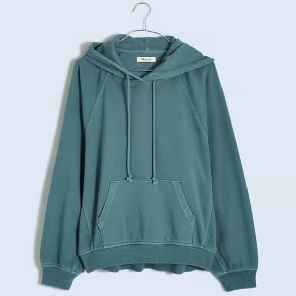 Madewell Relaxed Raglan Sleeve 365 Terry Ootoya Hoodie Sweatshirt US Women's M - Picture 1 of 6